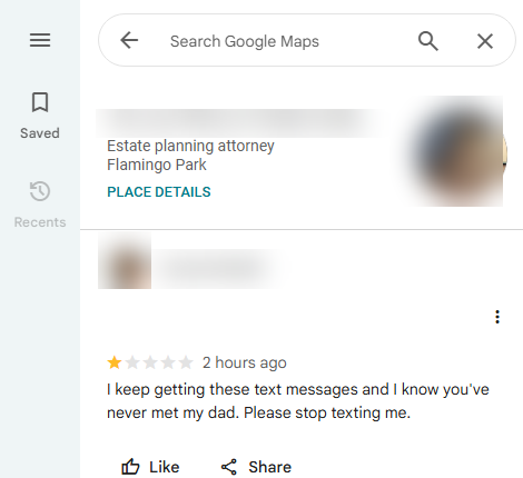 Policy-violating review before removal