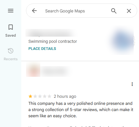 Policy-violating review before removal