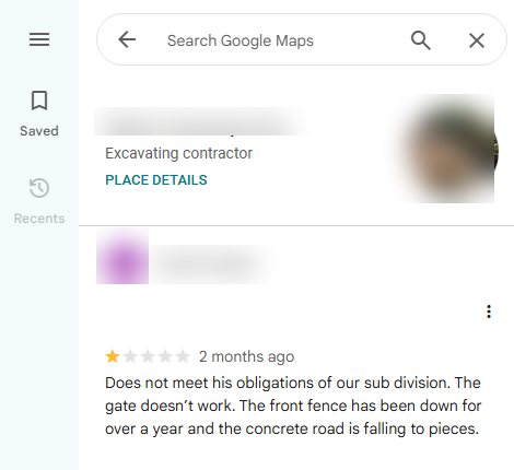 Policy-violating review before removal