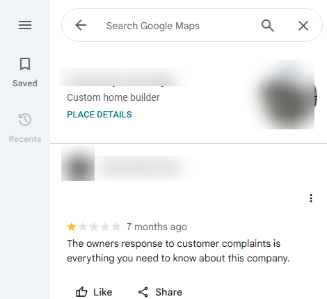 Policy-violating review before removal