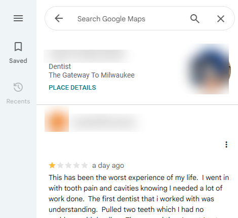 Policy-violating review before removal