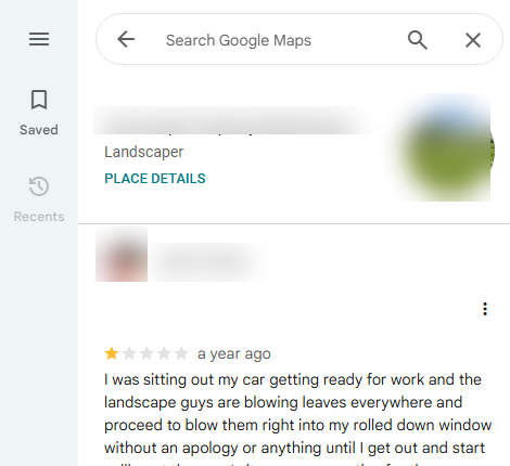 Policy-violating review before removal