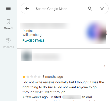 Policy-violating review before removal