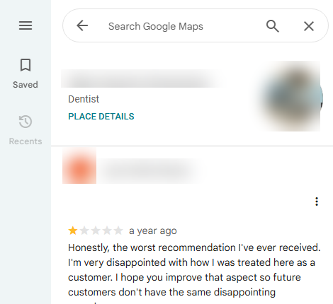 Policy-violating review before removal