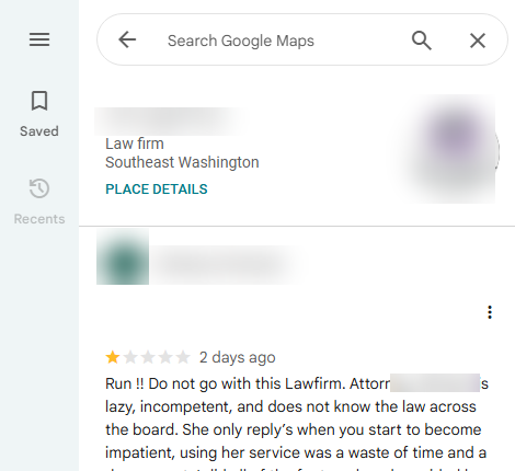 Policy-violating review before removal